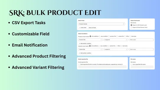 SRK: Bulk Product Edit screenshot