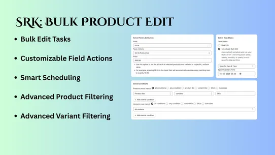 SRK: Bulk Product Edit screenshot