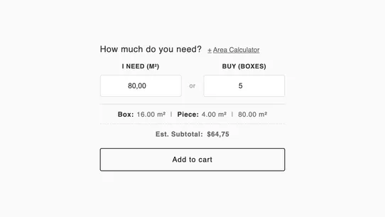 Smart Area &amp; Tile Calculator screenshot
