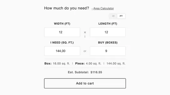 Smart Area &amp; Tile Calculator screenshot