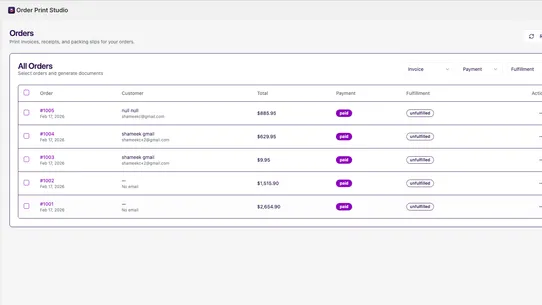 Order Print Studio screenshot