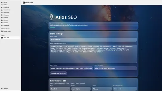 Automatic SEO ‑ Atlas AI screenshot