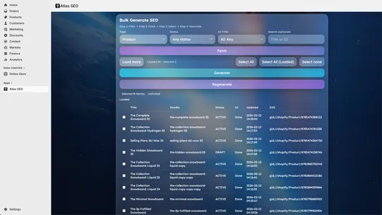 Automatic SEO ‑ Atlas AI screenshot