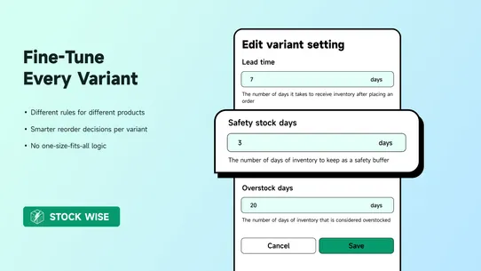 Stockwise: Forecast &amp; Alerts screenshot