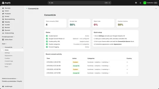 ConsentLite screenshot