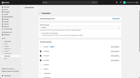 ConsentLite screenshot