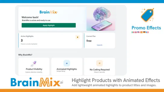 BrainMix Promo Effects screenshot