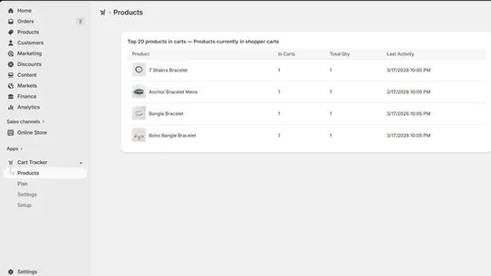 Cart Tracker screenshot