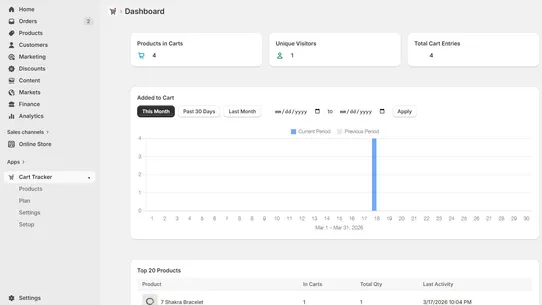 Cart Tracker screenshot