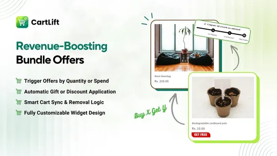 CartLift: Cart Drawer &amp; Upsell screenshot