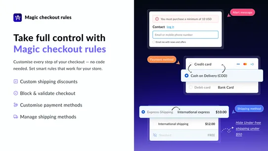 Magic Checkout Rules screenshot