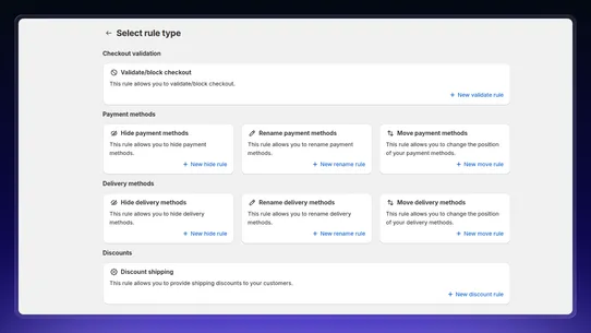 Magic Checkout Rules screenshot