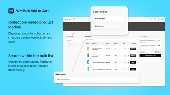 WM Bulk Add to Cart screenshot