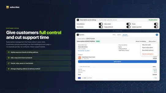 Subscriptions App Subscribee screenshot