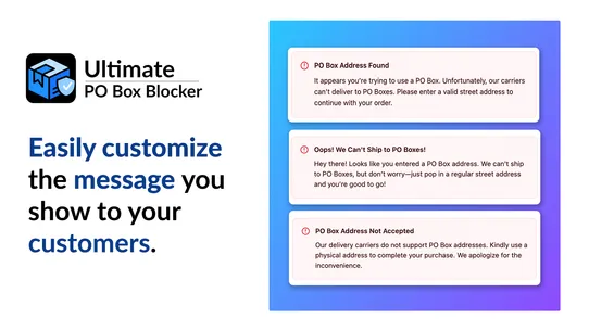 Ultimate PO Box Blocker screenshot