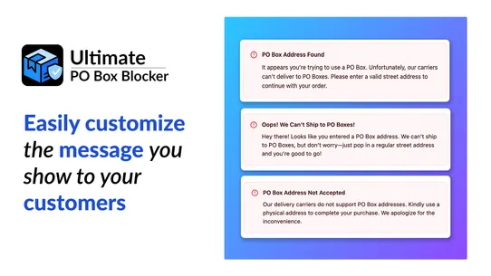 Ultimate PO Box Blocker screenshot