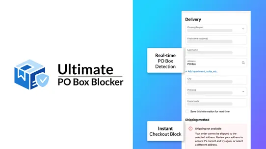 Ultimate PO Box Blocker screenshot