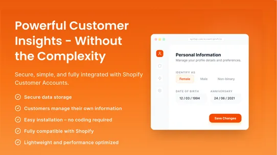Customer Profile Plus screenshot