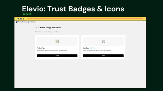 Elevio: Trust Badges &amp; Icons screenshot