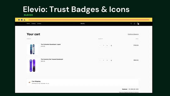 Elevio: Trust Badges &amp; Icons screenshot