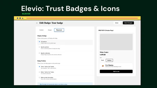 Elevio: Trust Badges &amp; Icons screenshot
