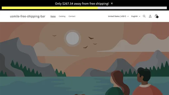 簡単！送料無料バー｜多通貨対応 screenshot