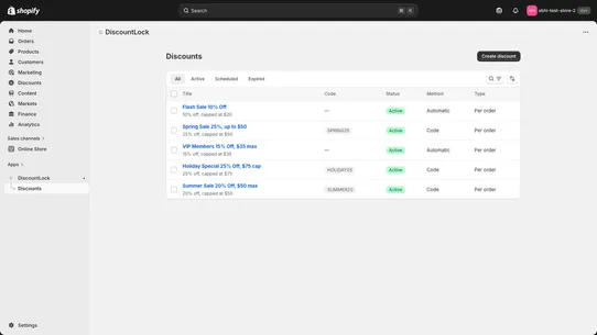 DiscountLock ‑ Protect Profit screenshot