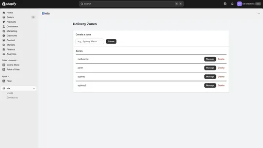 ZipPulse Delivery ETA screenshot