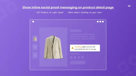 WiserNotify Social Proof Popup screenshot