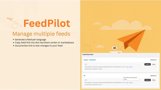 FeedPilot: Multi‑Market Feeds screenshot
