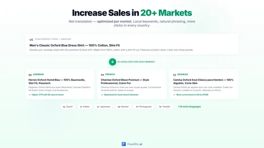 Feedon AI: Fix Shopping Feed screenshot