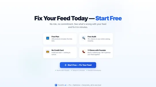 Feedon AI: Fix Shopping Feed screenshot