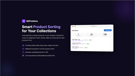 MDPositions screenshot