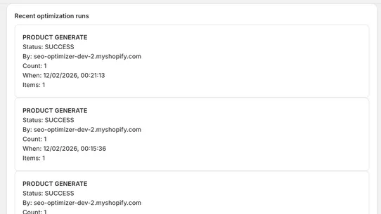 SEO Optimizer AI by Unicoi screenshot