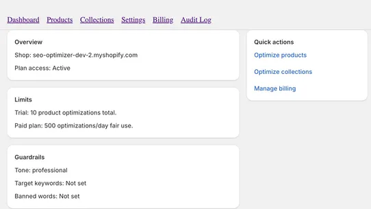 SEO Optimizer AI by Unicoi screenshot