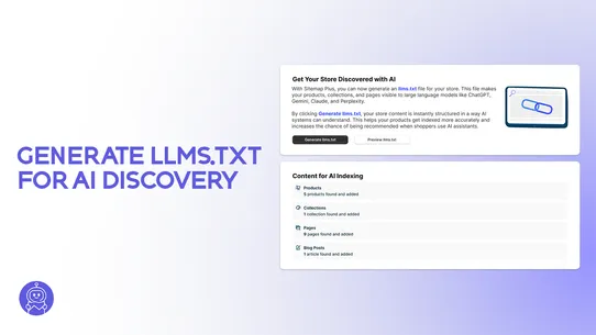 SitemapPlus for SEO &amp; LLMs.txt screenshot