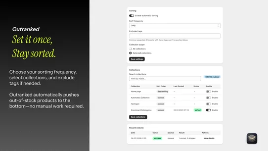 Outranked: Auto OOS Sorter screenshot