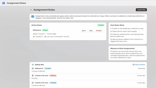 NATIVE OPTIONS screenshot