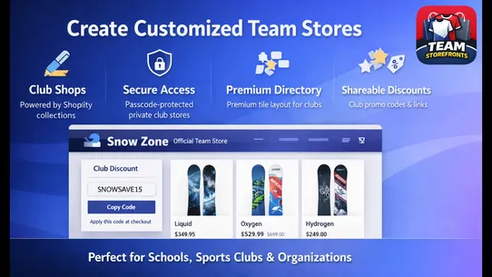 Team Storefronts screenshot