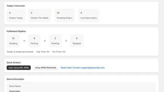 Space3PL Connect screenshot