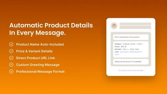 OM WhatsApp Order Button screenshot