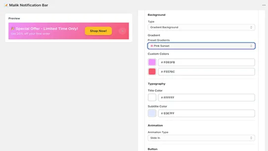 Malik Notification Bar screenshot