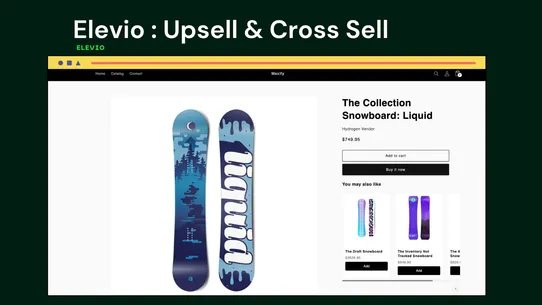 Elevio : Upsell &amp; Cross Sell screenshot