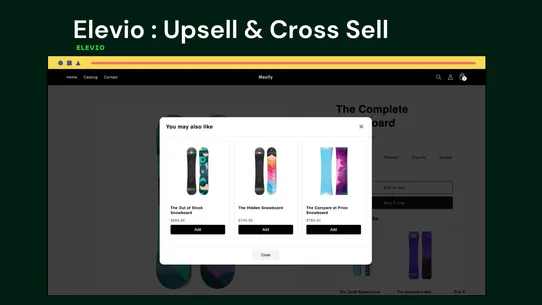 Elevio : Upsell &amp; Cross Sell screenshot