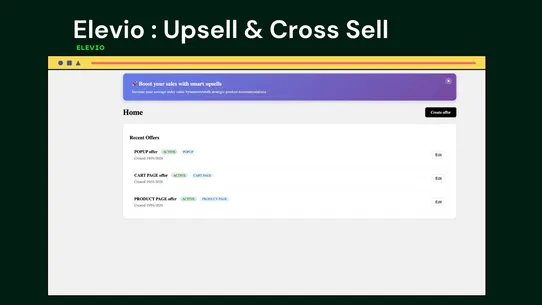 Elevio : Upsell &amp; Cross Sell screenshot