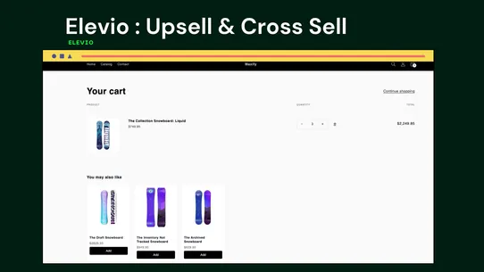 Elevio : Upsell &amp; Cross Sell screenshot