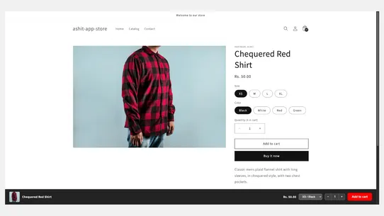 Sticky Add To Cart Bar screenshot