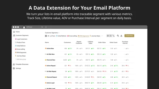 ECPower Segment Management screenshot