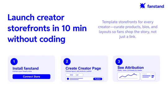 Fanstand: Creator Storefronts screenshot