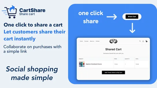 CartShare ‑ Easy Cart Sharing screenshot